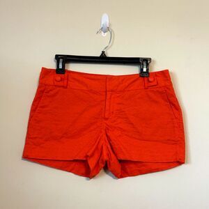 Banana Republic Ryan Fit Chino Shorts Orange Size 6 with pockets
